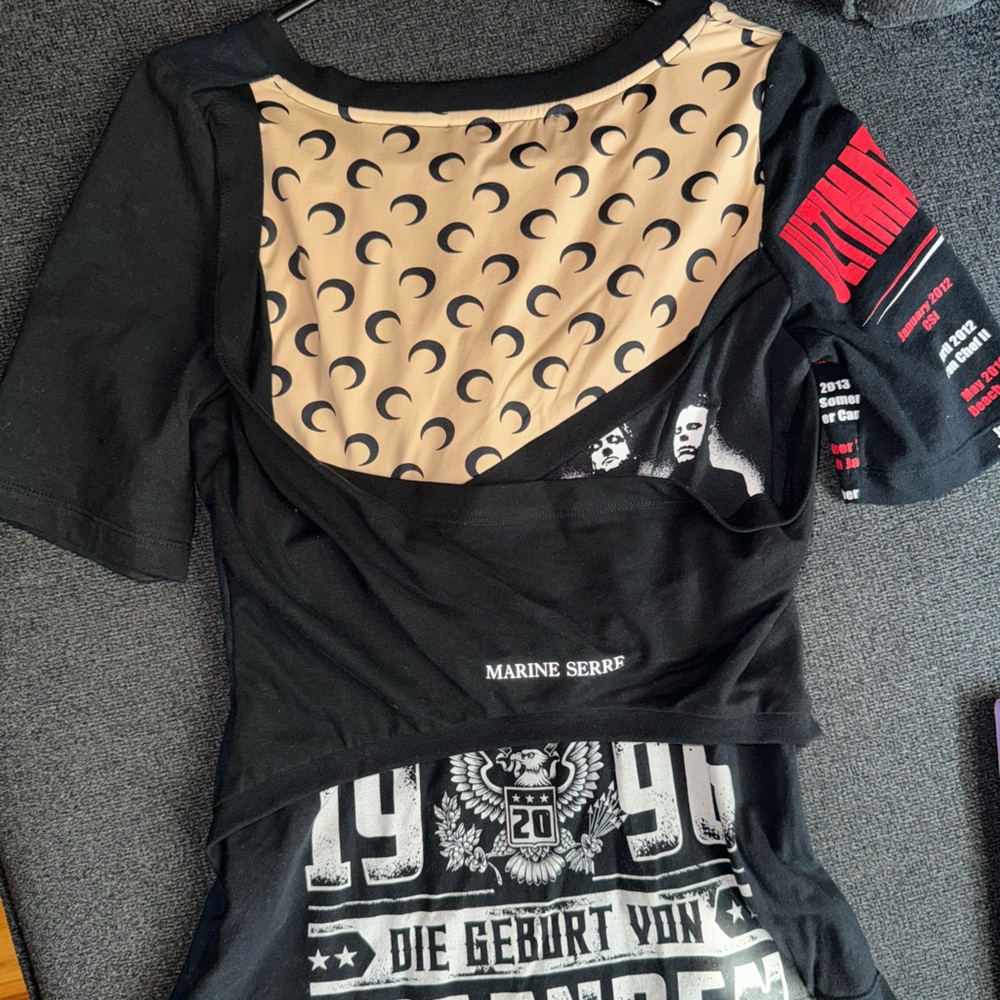 Marine serré T-shirt with logo